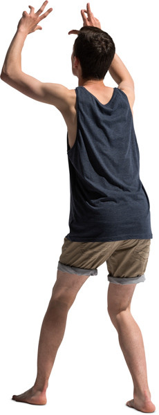 Boy playing volleyball image