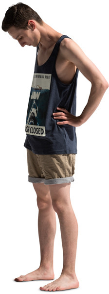 Standing boy image