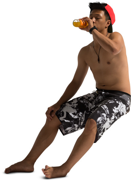 Sitting boy image