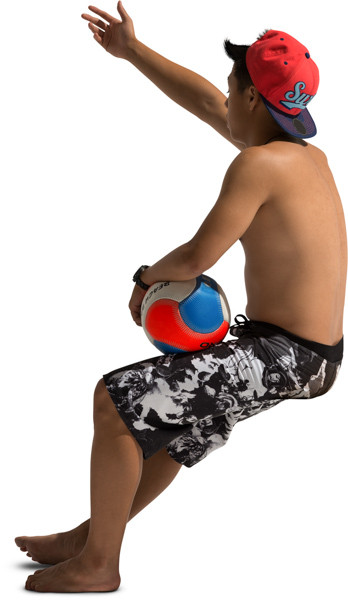 Sitting boy image