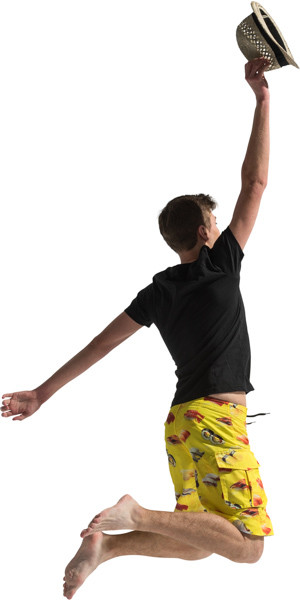 Jumping boy image