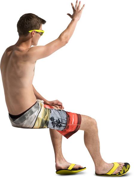 Sitting boy image