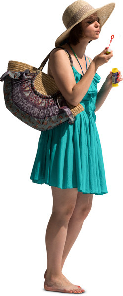 Standing girl image