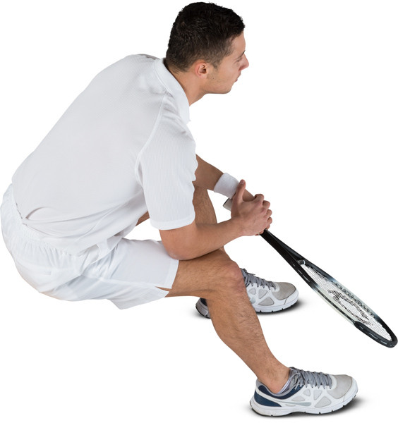 Sitting tennis player image