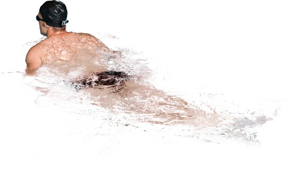 Swimming man image