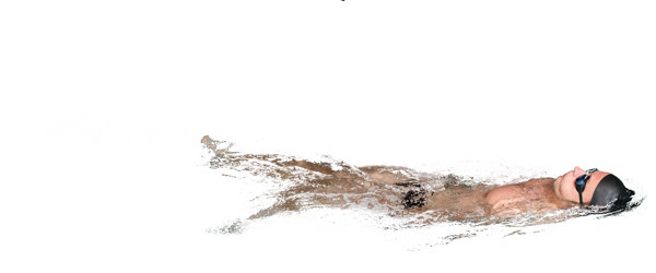 Swimming man image