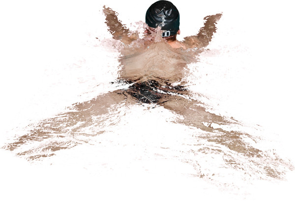 Swimming man image