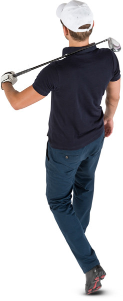 Walking golf player image