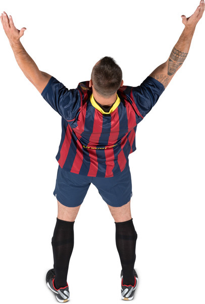 Standing football player image