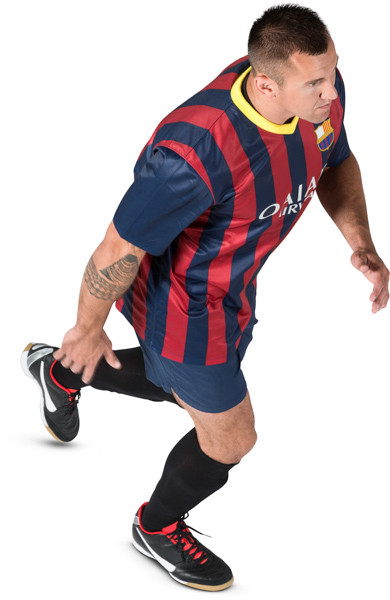 Running football player image
