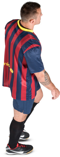 Walking football player image