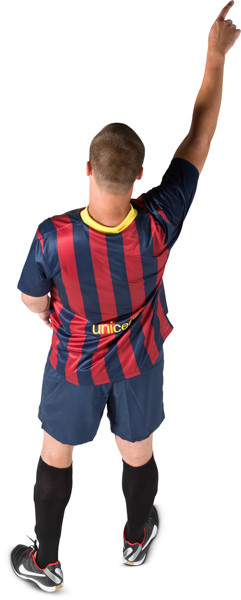Standing football player image