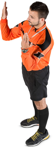 Standing football referee image