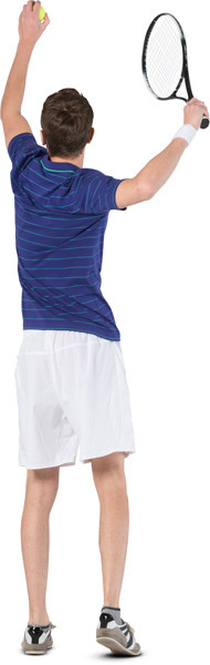 Man playing tennis image