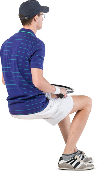 Sitting tennis player image