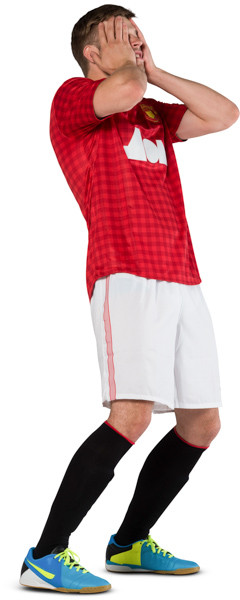 Standing football player image