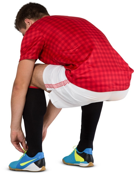 Sitting football player image