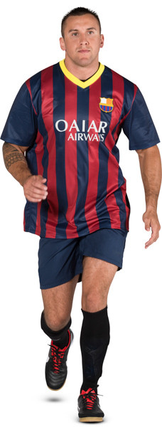 Running football player image