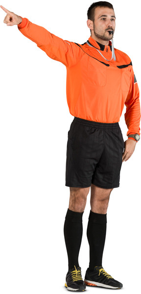 Standing football referee image
