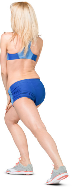 Exercising girl image