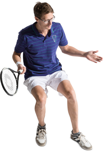 Sitting tennis player image