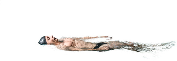 Swimming man image