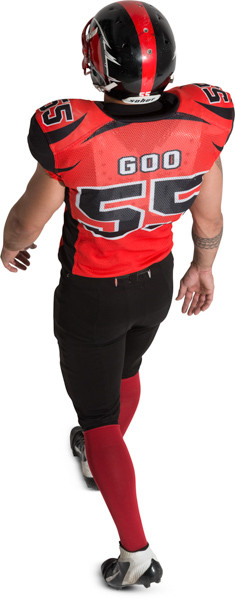 Walking american football player image