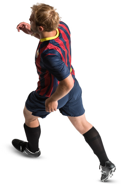 Running football player image