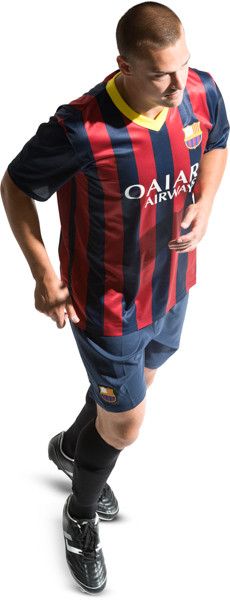 Running football player image