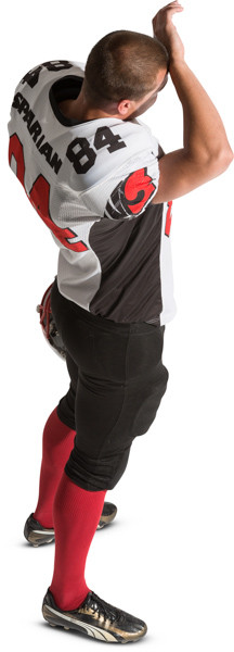 Standing american football player image