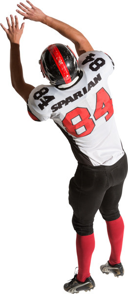 Jumping american football player image