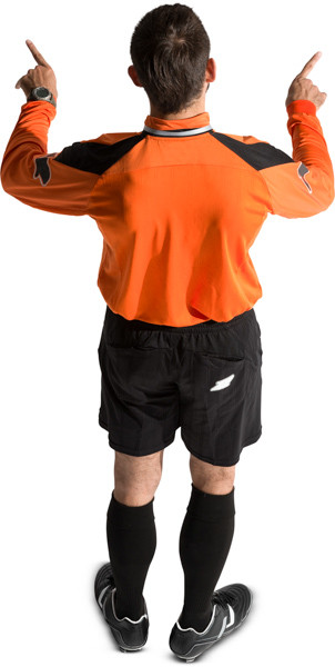 Standing football referee image