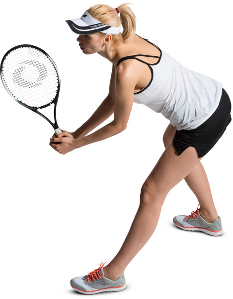 Woman playing tennis image