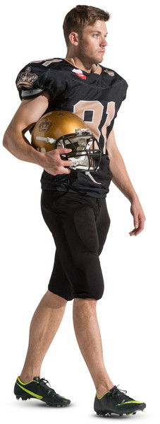 Walking american football player image