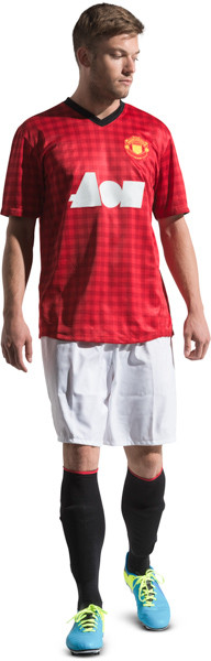 Walking football player image
