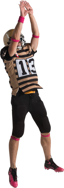 Jumping american football player image