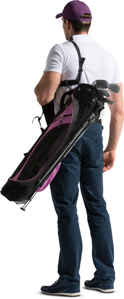 Standing golf player image