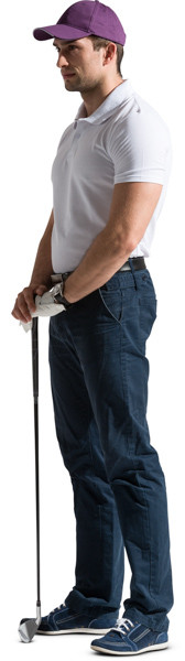 Standing golf player image