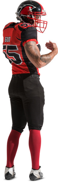 Standing american football player image