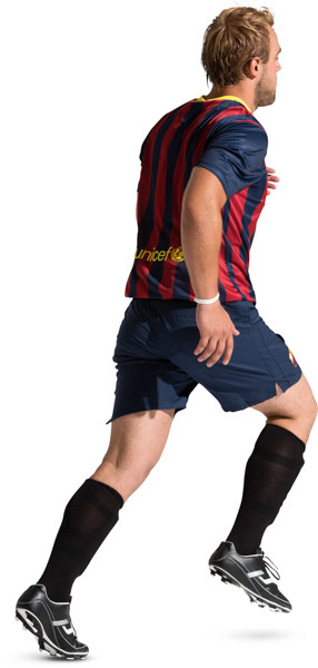 Running football player image