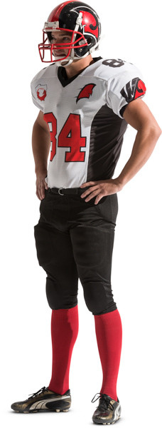 Standing american football player image