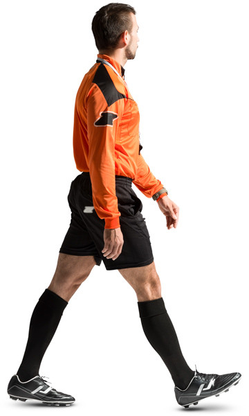 Walking football referee image