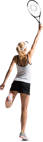 Woman playing tennis image