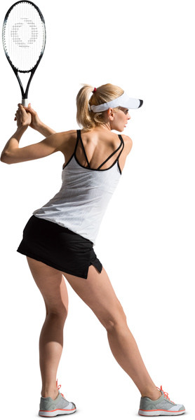 Woman playing tennis image