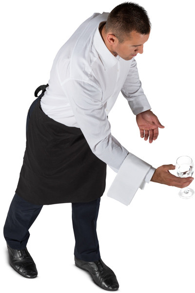 Standing waiter image