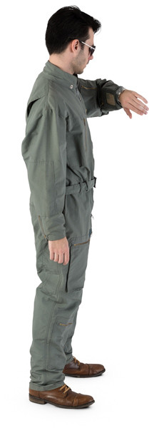 Standing jet pilot image