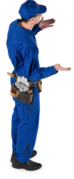 Standing mechanic image