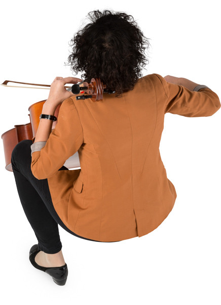 Playing cellist image