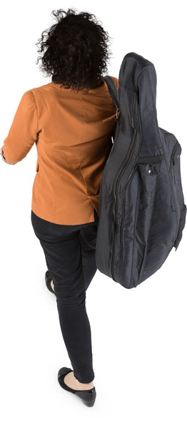 Walking cellist image
