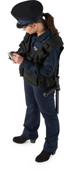 Standing police officer image